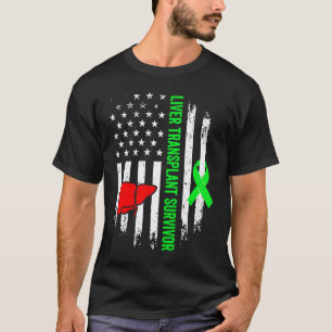 Camiseta Sobreviviente de trasplante hepático receptor de ó