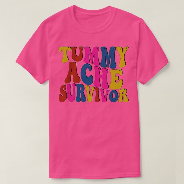 Camiseta Sobreviviente de Tummy Ache (Diseño del anverso)
