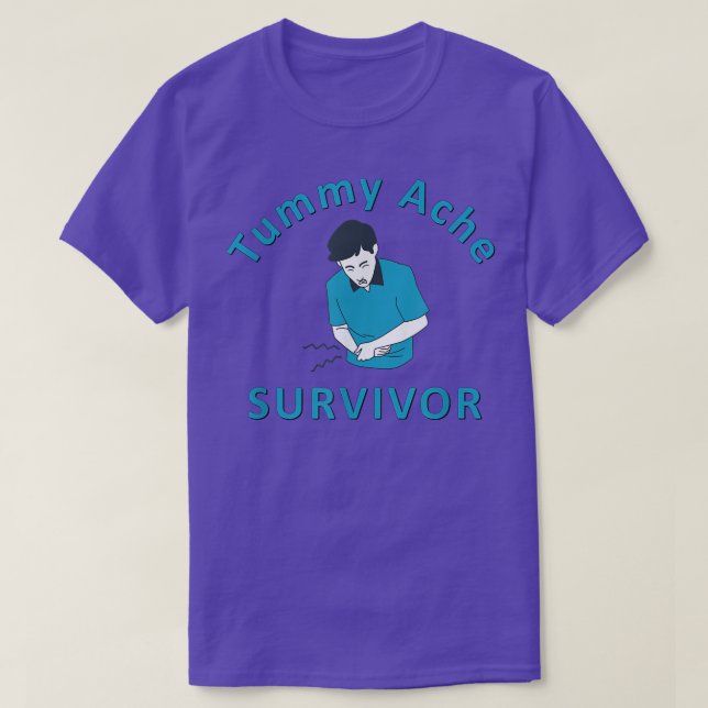 Camiseta Sobreviviente de Tummy Ache  (Diseño del anverso)
