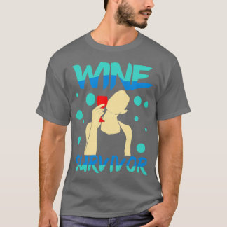 Camiseta Sobreviviente de vino