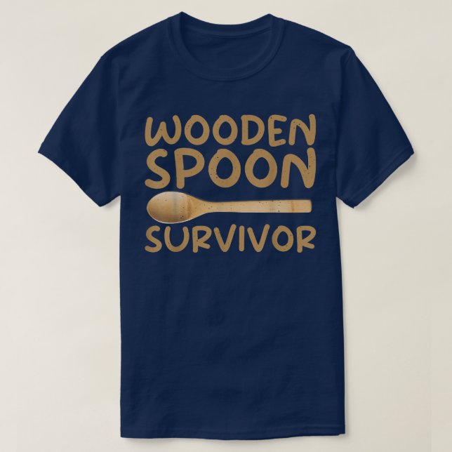 Camiseta Sobreviviente de Wooden Spoon divertido italiano  (Diseño del anverso)