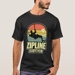 Camiseta Sobreviviente de Ziplining Extreme Sports Trip