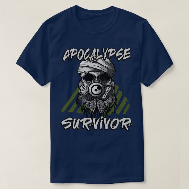 Camiseta Sobreviviente del apocalipsis (Diseño del anverso)