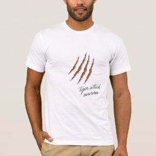 Camiseta Sobreviviente del ataque al tigre deja la piel osc