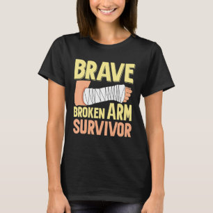 Camiseta Sobreviviente del brazo roto con valentía óseo rot