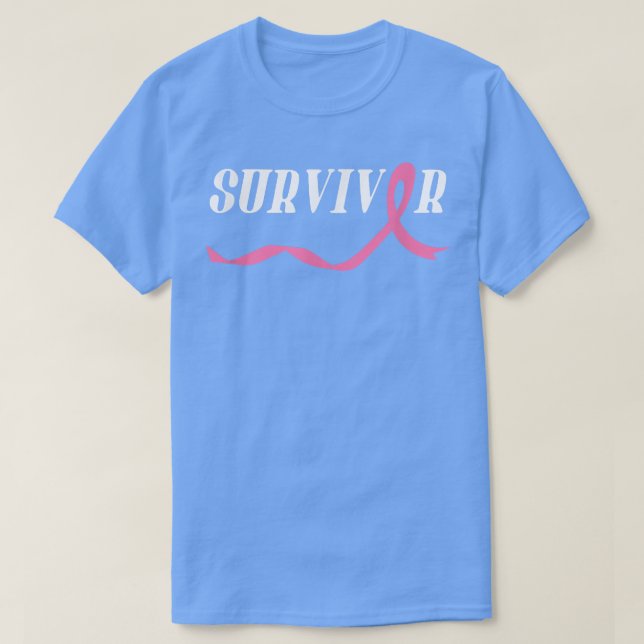 Camiseta Sobreviviente del cáncer de mama (Diseño del anverso)