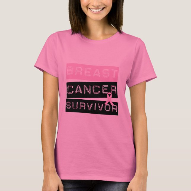 Camiseta Sobreviviente del cáncer de mama (Anverso)