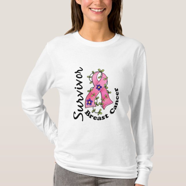 Camiseta Sobreviviente del cáncer de mama 15 (Anverso)