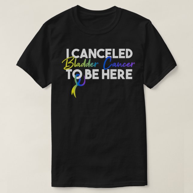 Camiseta Sobreviviente del cáncer de vejiga  (Diseño del anverso)