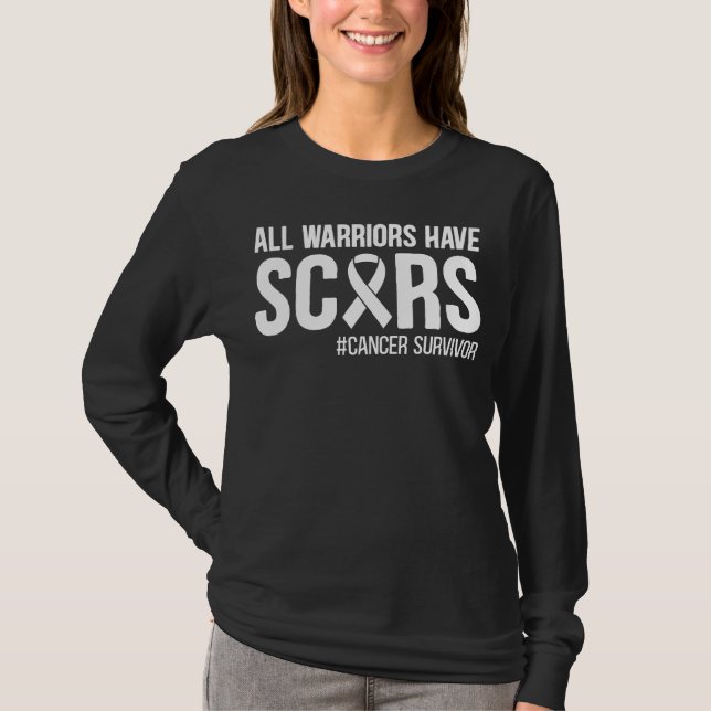 Camiseta Sobreviviente del cáncer Todos los guerreros tiene (Anverso)