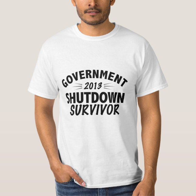 Camiseta Sobreviviente del cierre del gobierno (Anverso)