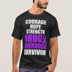 Camiseta Sobreviviente del guerrero de la sobredosis de dro