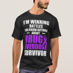 Camiseta Sobreviviente del guerrero de la sobredosis de dro