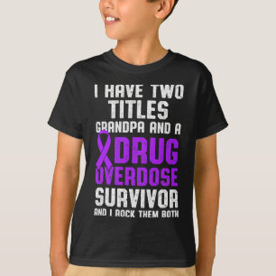 Camiseta Sobreviviente del guerrero de la sobredosis de dro