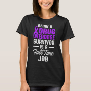 Camiseta Sobreviviente del guerrero de la sobredosis de dro