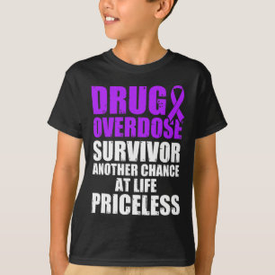 Camiseta Sobreviviente del guerrero de la sobredosis de dro