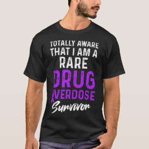 Camiseta Sobreviviente del guerrero de la sobredosis de dro