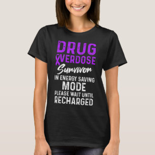 Camiseta Sobreviviente del guerrero de la sobredosis de dro