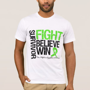 Camiseta Sobreviviente del linfoma no Hodgkins lucha cree q