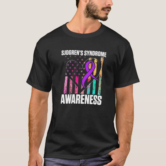 Camiseta Sobreviviente del síndrome de Sjogren aprende guer (Anverso)