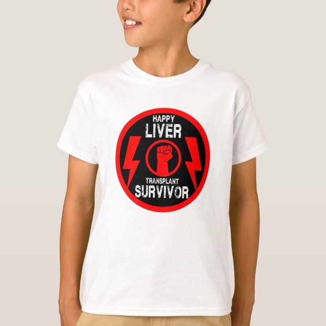 Camiseta Sobreviviente del trasplante hepático (Anverso)
