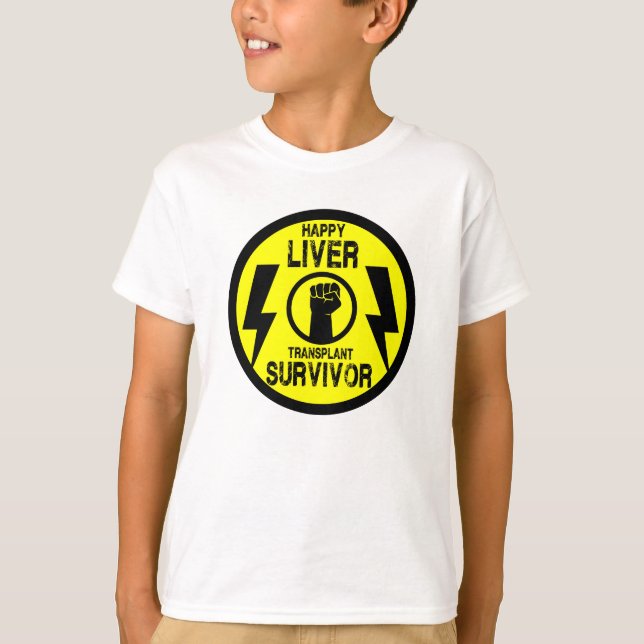 Camiseta Sobreviviente del trasplante hepático (Anverso)