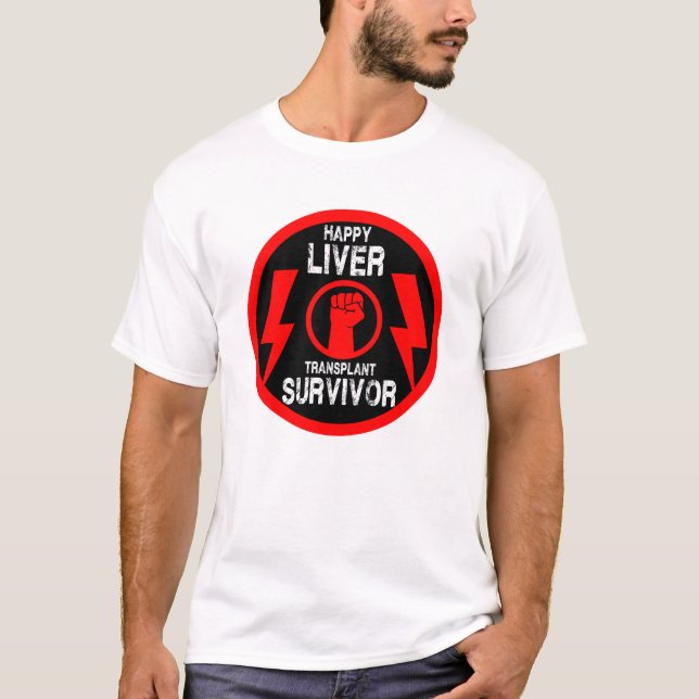 Camiseta Sobreviviente del trasplante hepático (Anverso)