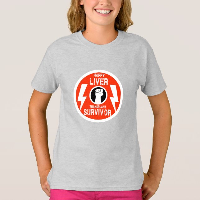 Camiseta Sobreviviente del trasplante hepático (Anverso)
