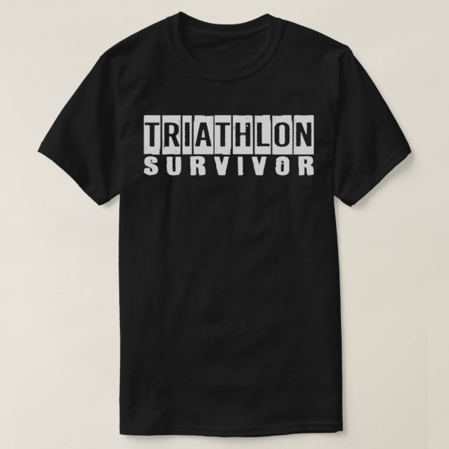 Camiseta Sobreviviente del triatlón 1 (Diseño del anverso)
