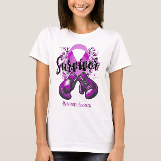 Camiseta Sobreviviente guerrero de Blossom Alzheimer (Anverso)