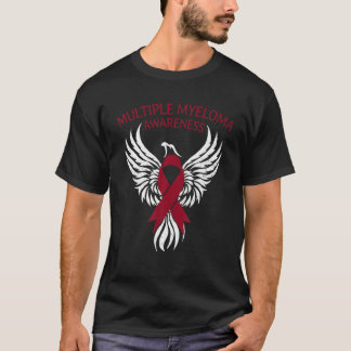 Camiseta Sobreviviente luchador con mieloma múltiple Burgun