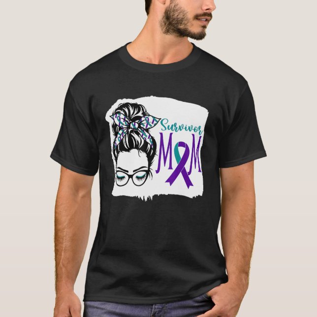 Camiseta Sobreviviente mamá Suicidio Conciencia Desordenada (Anverso)