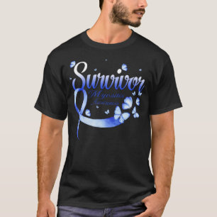 Camiseta Sobreviviente Miositis Sensibilización Mariposa