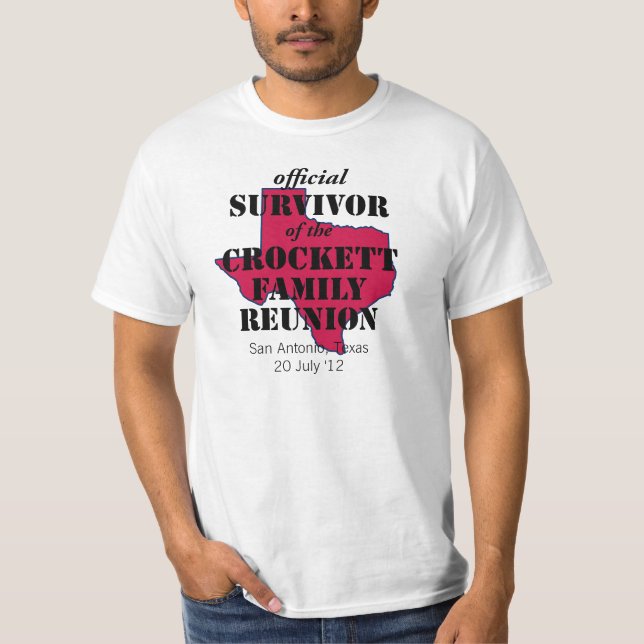 Camiseta Sobreviviente oficial de Reunión Familiar de Texas (Anverso)