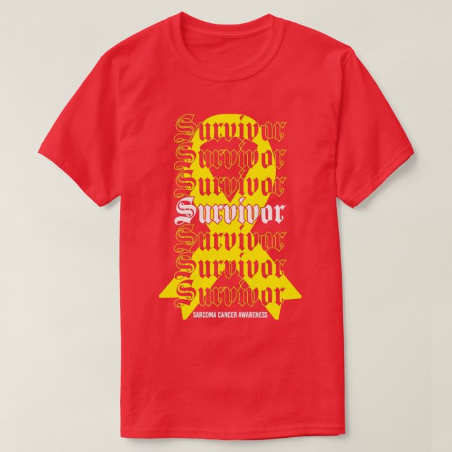 Camiseta Sobreviviente para la toma de conciencia del cánce (Diseño del anverso)