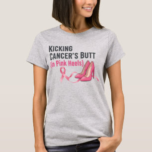 Camiseta Sobreviviente Sassy Patea el Trasero del Cáncer en
