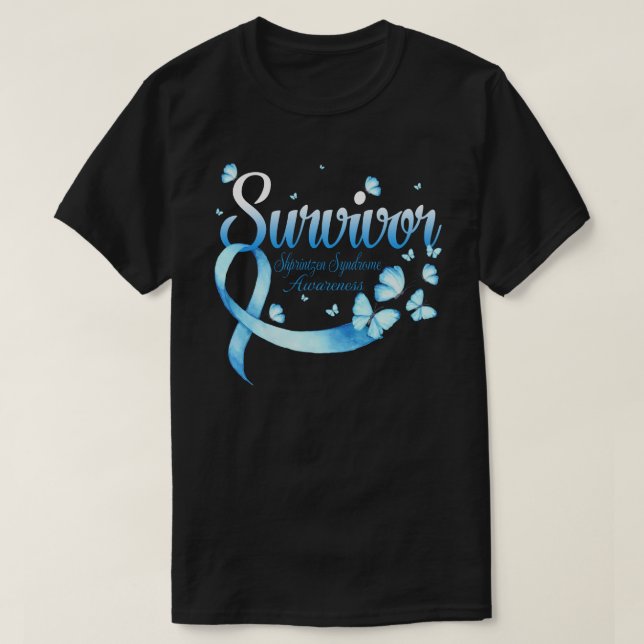 Camiseta Sobreviviente Síndrome de Shprintzen Conciencia Ma (Diseño del anverso)