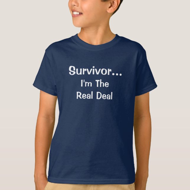 Camiseta Sobreviviente soy el verdadero trato Inspirador di (Anverso)