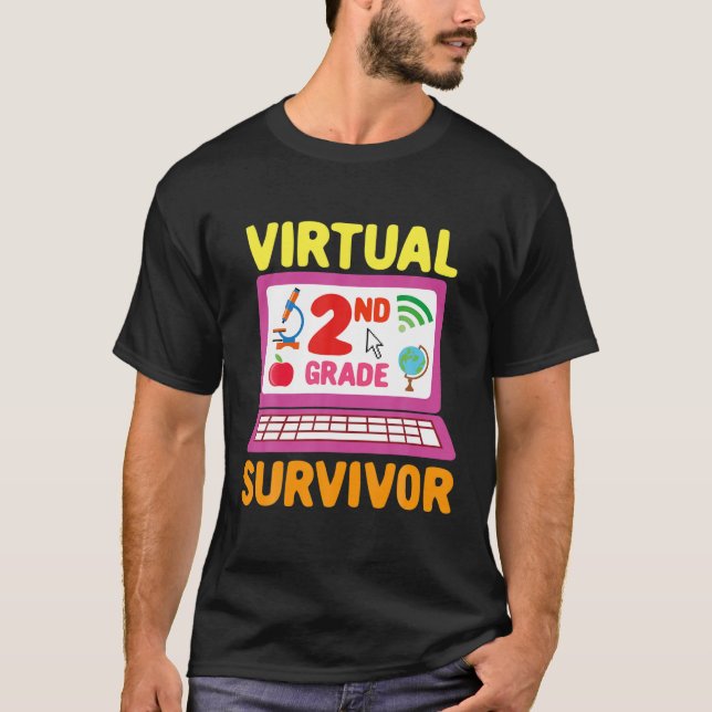 Camiseta Sobreviviente Virtual De 2º Grado - 2021 Último Dí (Anverso)