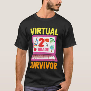 Camiseta Sobreviviente virtual de 2º Grado 2021 Último Día 