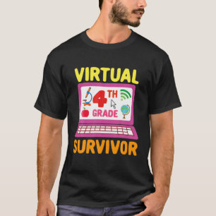 Camiseta Sobreviviente Virtual De Cuarto Grado - 2021 Últim