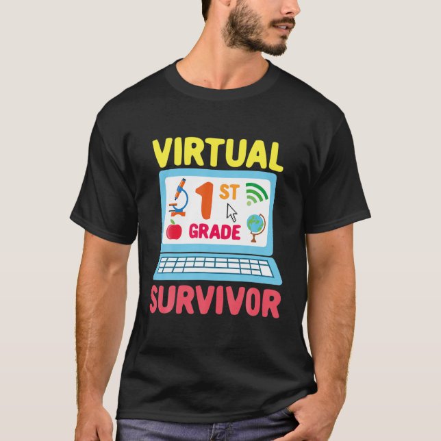 Camiseta Sobreviviente Virtual De Primer Grado - 2021 Últim (Anverso)