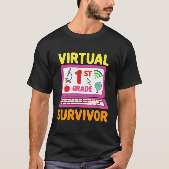 Camiseta Sobreviviente Virtual De Primer Grado - 2021 Últim (Anverso)