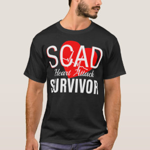Camiseta Sobrevivientes de ataque cardíaco de SCAD Mujeres 