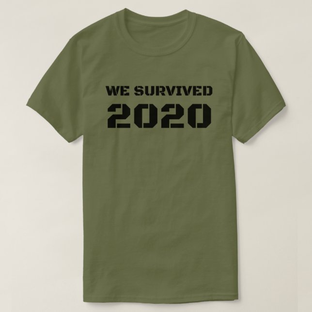 Camiseta Sobrevivimos a 2020 (Diseño del anverso)
