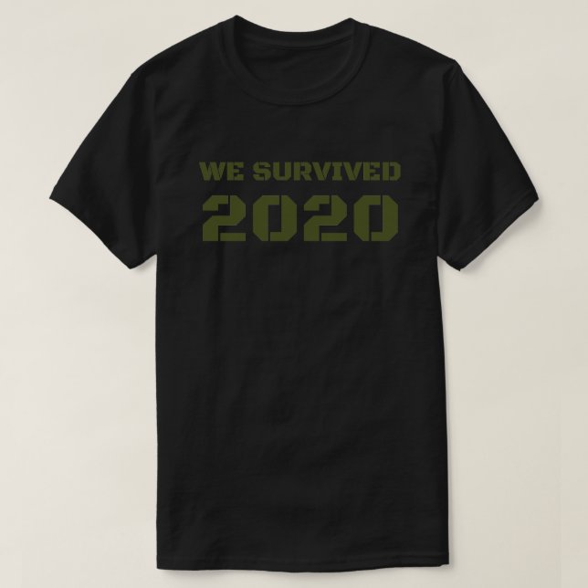 Camiseta Sobrevivimos a 2020 (Diseño del anverso)