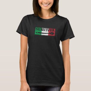 Camiseta Sobrevivió A La Cuchara De Madera Bandera Italiana