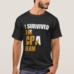 Camiseta Sobrevivió al Contador Certificado de Examen de CP