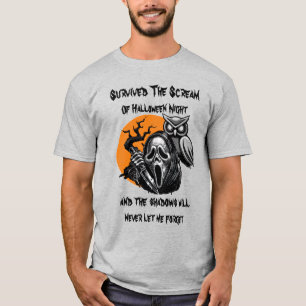 Camiseta Sobrevivió Al Grito De Halloween