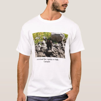 Camiseta Sobrevivió los rapids en barranco de los infiernos